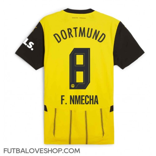 Dres Borussia Dortmund Felix Nmecha #8 Domáci 2024-25 Krátky Rukáv